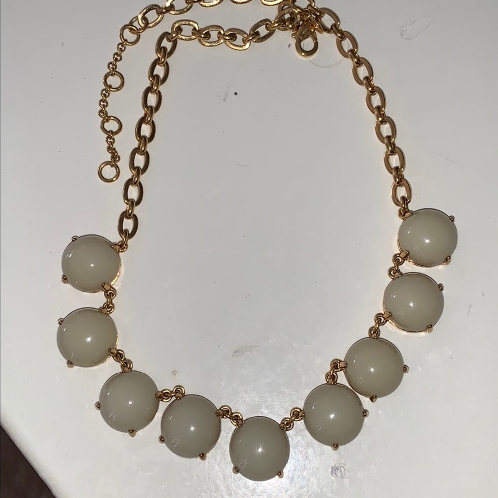 Creme colored statement necklace